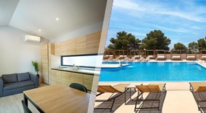 [14.-27.09.] RUAJN u VODICAMA! Imperial Luxury Homes 4* - izaberite 2, 3, 5 ili 7 noćenja u mobilnim kućicama s DORUČKOM u hotelu za 4 odraslih i 2 djece! Bazeni, fitness i sportski tereni!