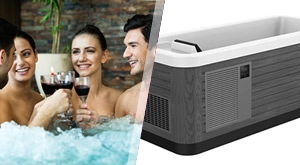 [POPUST 53%] Vrhunska IceCooler kada za toplo-hladnu terapiju i masažu za jednu osobu! Osigurajte OPORAVAK mišića uz temperaturu od 2 do 40°C, 4 masažne mlaznice i LED svjetlo. Dostava za cijelu RH!