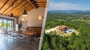 IDILA U ISTRI za do 7 osoba! Villa Mirna u Pazinskim Novakima: 2, 3 ili 4 noćenja uz BAZEN, SAUNU, teretanu i kamin + piće dobrodošlice, Wi-Fi i parking – savršen odmor U SRCU PRIRODE!