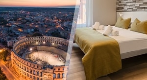 Savršen bijeg od svakodnevice u PULU! Priuštite si 1 ili 2 noćenja s DORUČKOM za 2 osobe u elegantnoj Deluxe sobi objekta Pula City Center Accommodation. Iskoristite TOP PONUDU!
