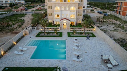 Chateau Dabo Luxury Pool Apartments - Obiteljski odmor na Pagu, Novalja, Hrvatska - 182 EUR - 2x noćenje u dvosobnom apartmanu (3+2) za 5 osoba, Korištenje vanjskog bazena