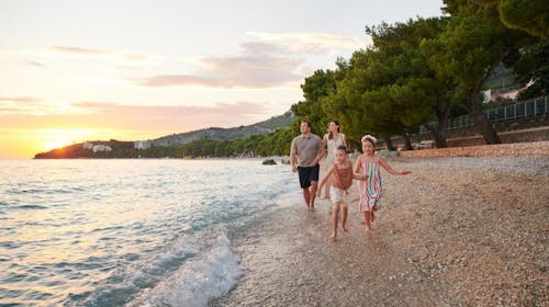 Bluesun Hotel Alga - Last minute obiteljsko ljeto s punim pansionom, Tučepi, Hrvatska - 460 EUR - 2x noćenje u dvokrevetnoj Superior sobi s balkonom (morska strana) za 2 osobe (2 djece do 13,99 godina i 1 dijete do 2,99 godina besplatno), Puni pansion