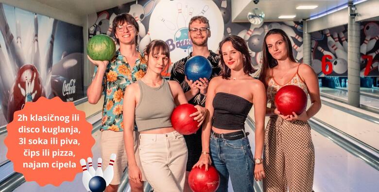 BOWLING - 2 sata klasičnog ili disco kuglanja uz 3l soka ili piva, čips ili pizzu i najam cipela