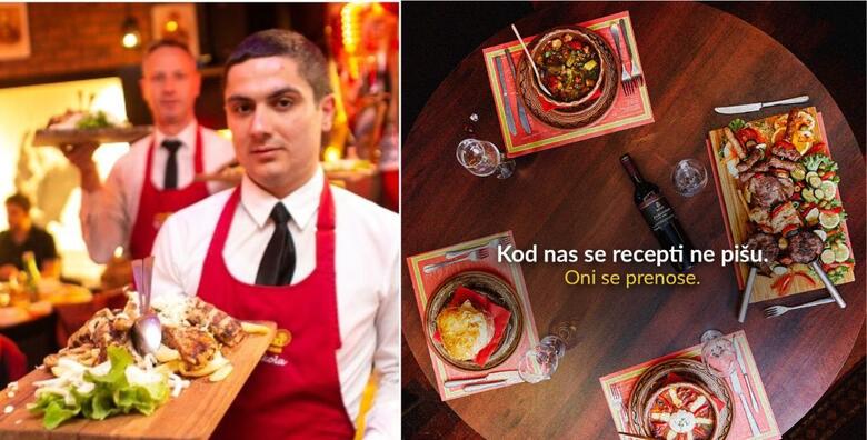 Makedonski restoran Sv. Nikola - uživajte u ponudi za 4 osobe uz platu Aleksandrov mač, tavu Nikola, tavče gravče, sezonsku salatu i domaci kruh